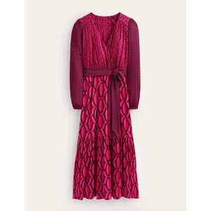 Boden Pink and Purple Mini Dress